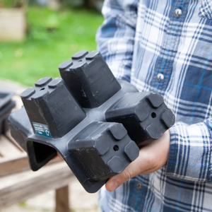 Natural Rubber Seed Tray - 6 Cell Extra Large | www.justgardening.com