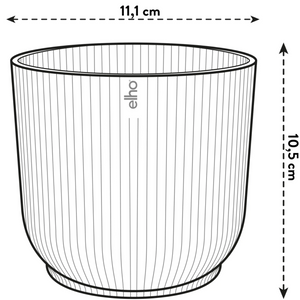 Elho Vibes Fold Round Mini Indoor Flower Pot (11cm) | www.justgardening.com