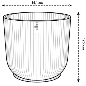 Elho Vibes Fold Round Indoor Flower Pot (14cm) - Deep Blue | www.justgardening.com