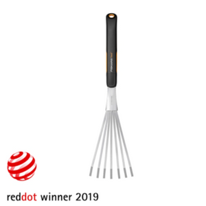 Fiskars Xact™ Hand Rake | www.JustGardening.com