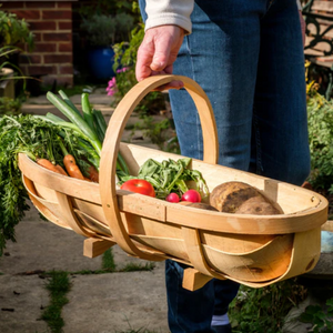 Burgon & Ball Traditional Wooden Garden Trug - Large | www.justgardening.com