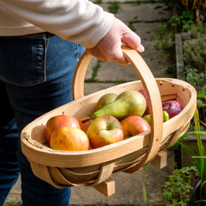 Burgon & Ball Traditional Wooden Trug - Medium | www.justgardening.com