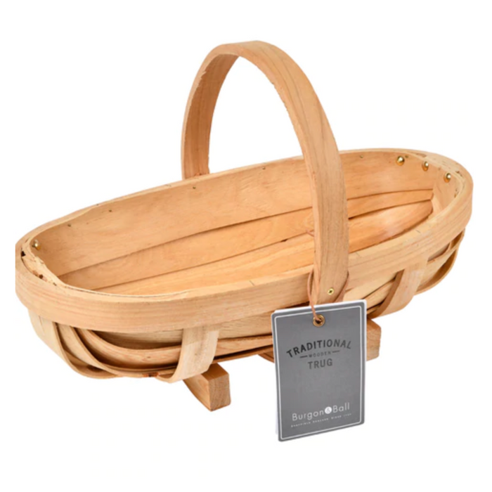 Burgon & Ball Traditional Wooden Garden Trug - Medium