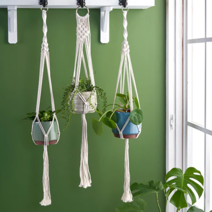 Burgon & Ball Macramé Plant Pot Hanger - Monterey