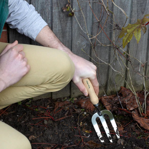 Burgon & Ball Stainless Hand Fork - RHS Endorsed | www.justgardening.com