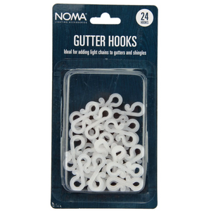 NOMA 24 Gutter Hooks - For Hanging Christmas Lights | www.justgardening.com