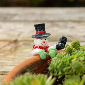 Pot Buddy 'Christmas Snowman' - Plant Pot Hanger