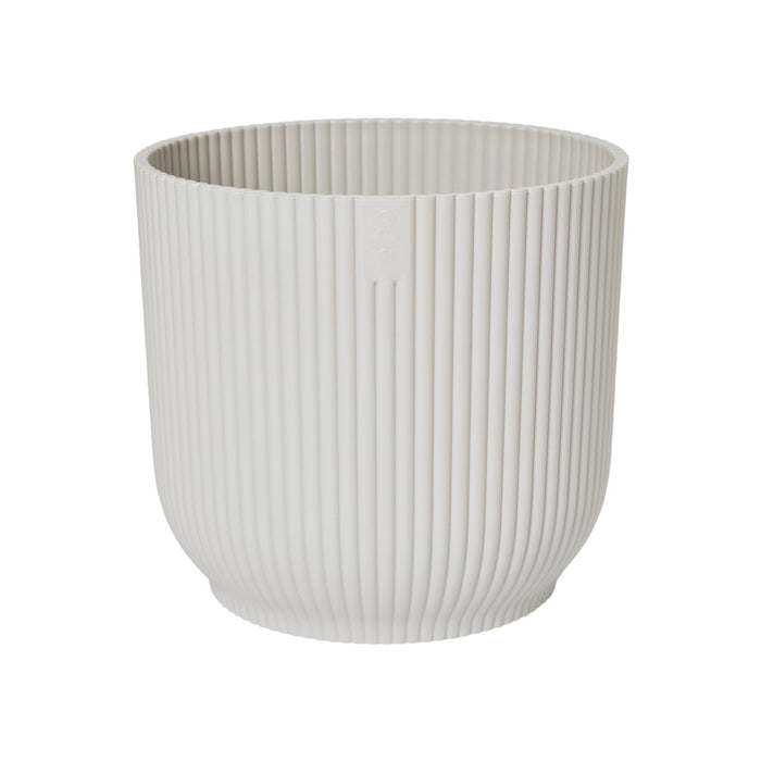 Elho Vibes Fold Round Mini Indoor Flower Pot (11cm) - Silky White